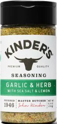 Kinder's Garlic & Herb with Sea Salt & Lemon Seasoning 5.5 oz