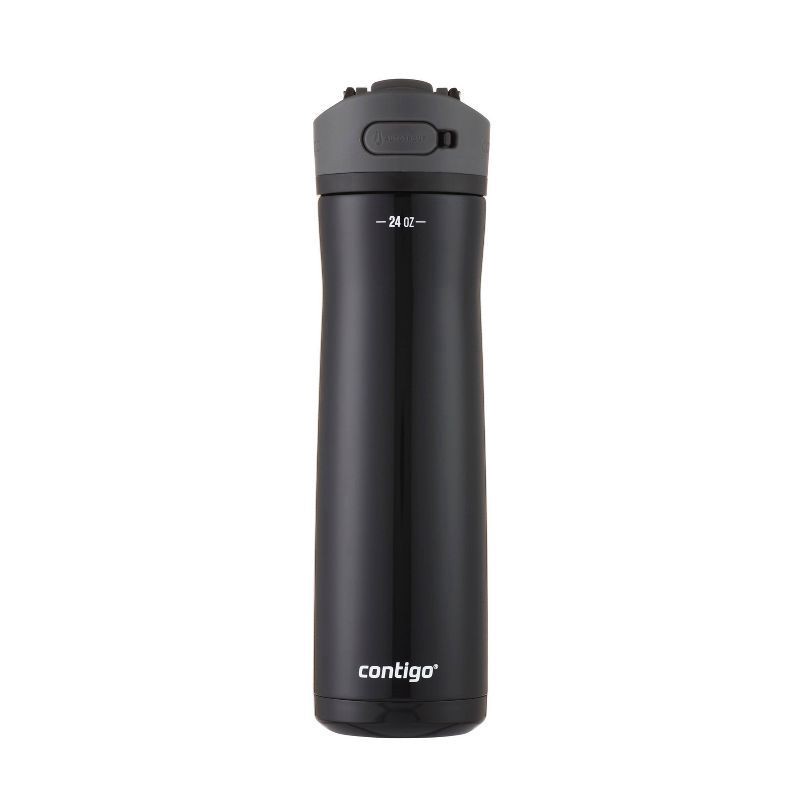 slide 1 of 13, Contigo ASHLAND CHILL 2.0 Stainless Steel Water Bottle with AUTOSPOUT Lid, Licorice, 24 oz