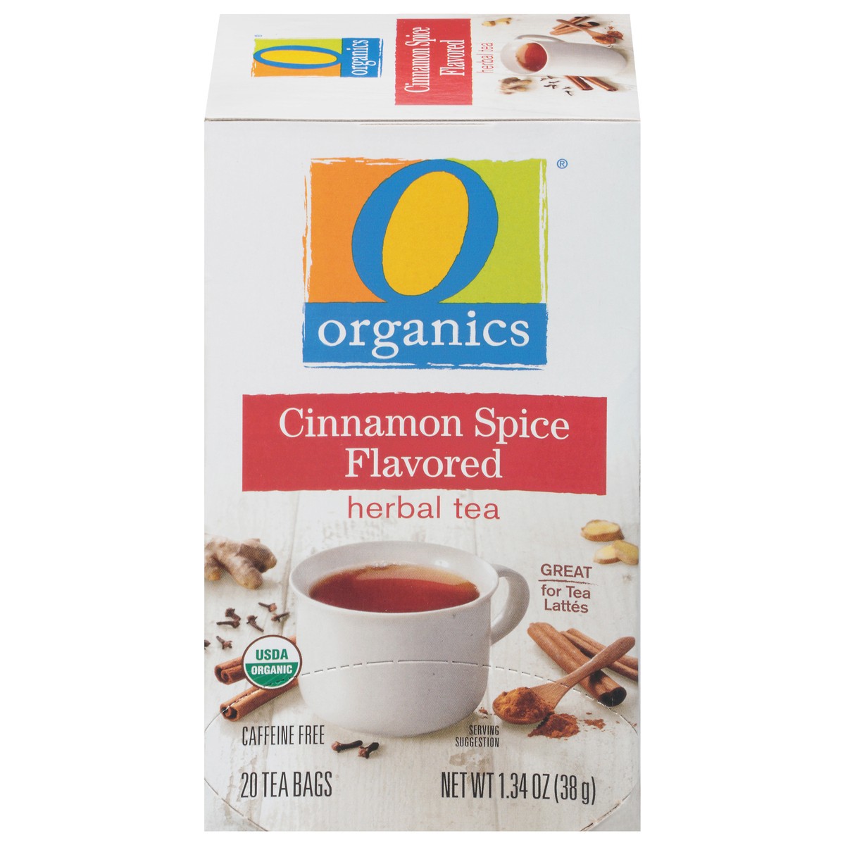 slide 1 of 1, O Organics Tea Cinnamon Spice, 20 ct