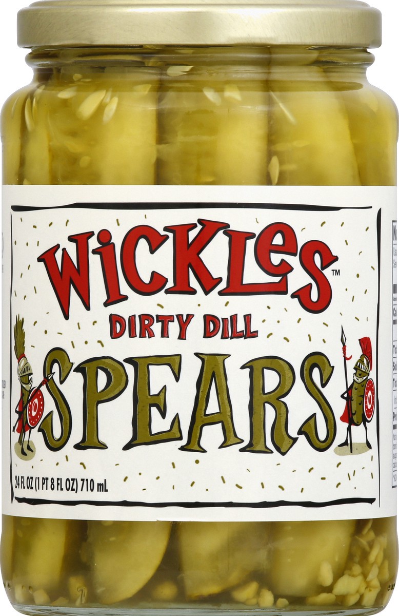 slide 4 of 6, Wickles Dirty Dill Spears, 24 oz