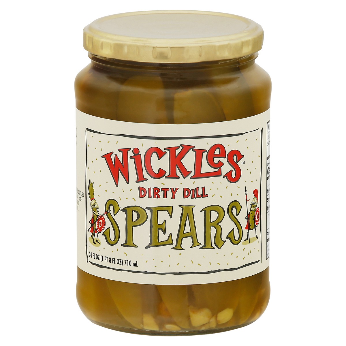 slide 1 of 6, Wickles Dirty Dill Spears, 24 oz