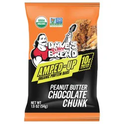 Dave's Killer Bread Amped-Up Peanut Butter Chocolate Chunk Organic Protein Bar, 1.9 oz