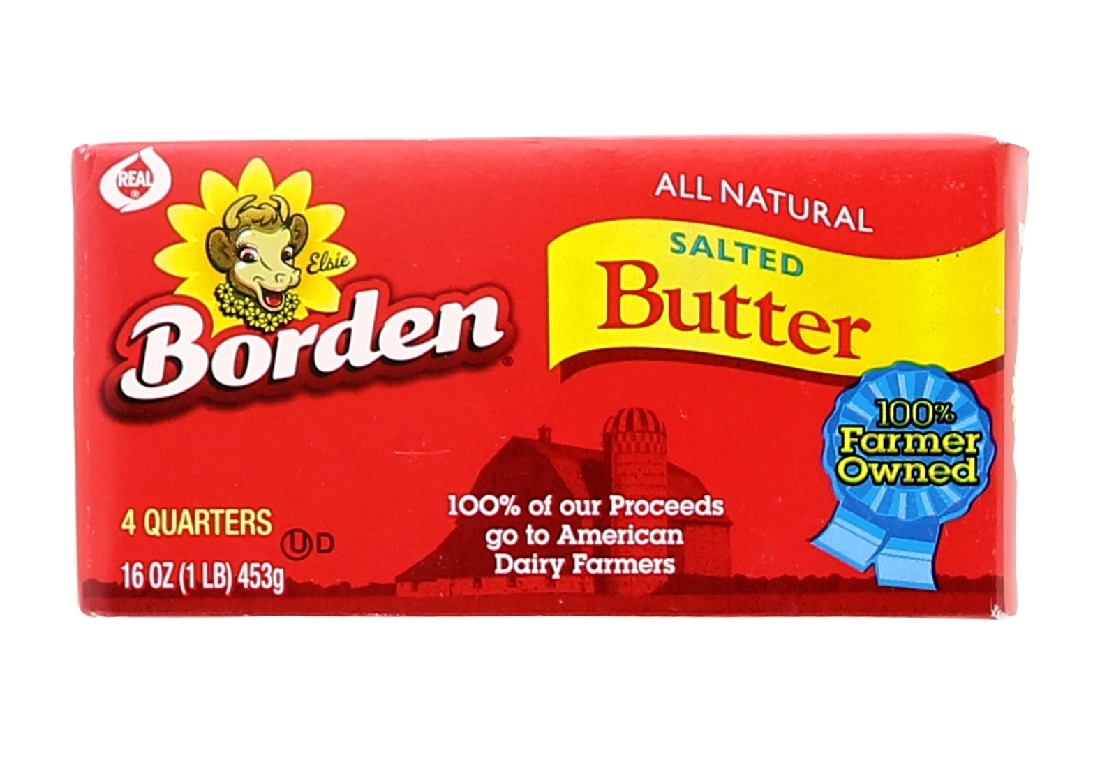 slide 1 of 1, Borden Butter, Salted, 16 oz