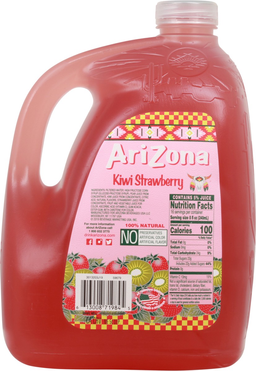 slide 10 of 13, Arizona Gallon Kiwi Strawberry - 128 oz, 128 oz