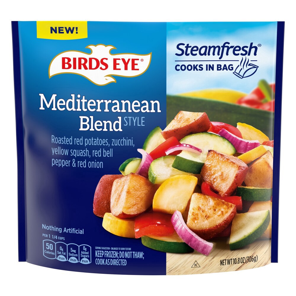 slide 2 of 2, Birds Eye Mediterranean Style Blend, Frozen Vegetables, 10.8 oz. Bag, 10.8 oz
