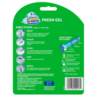 slide 12 of 19, Scrubbing Bubbles Fresh Gel Toilet Cleaning Stamp, Rainshower, Dispenser with 12 Gel Stamps, 2.68 oz