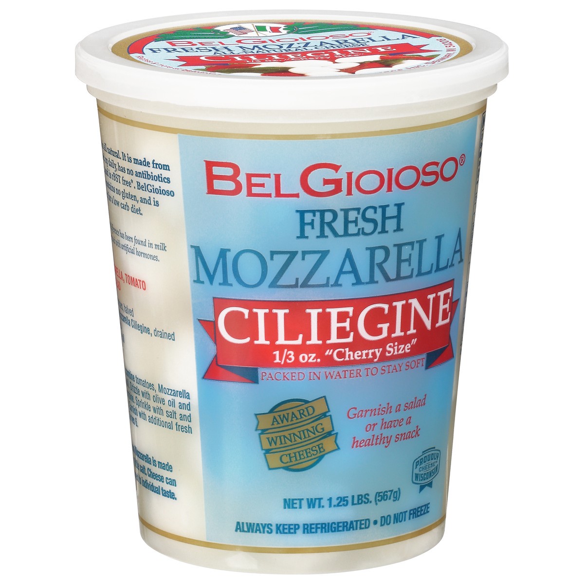 slide 3 of 14, BelGioioso Ciliegine Fresh Mozzarella Cheese 1.25 lb, 1.25 lb