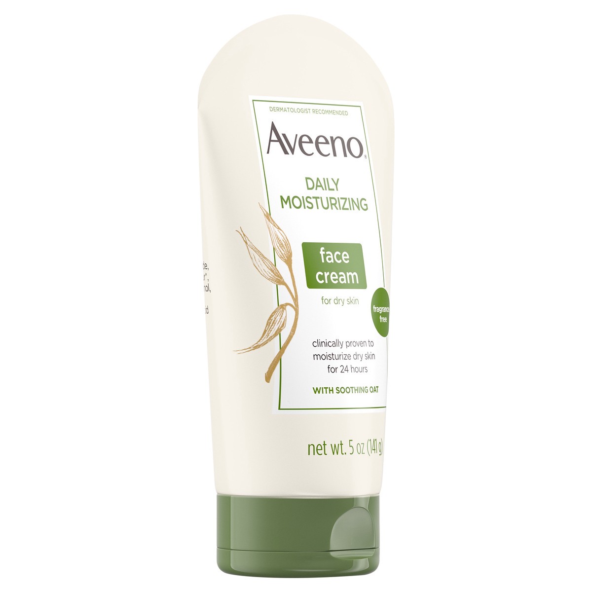 slide 5 of 7, Aveeno Daily Moisturizing Face Cream for Dry Skin, Non-GMO Oat, 5 Oz, 5 oz
