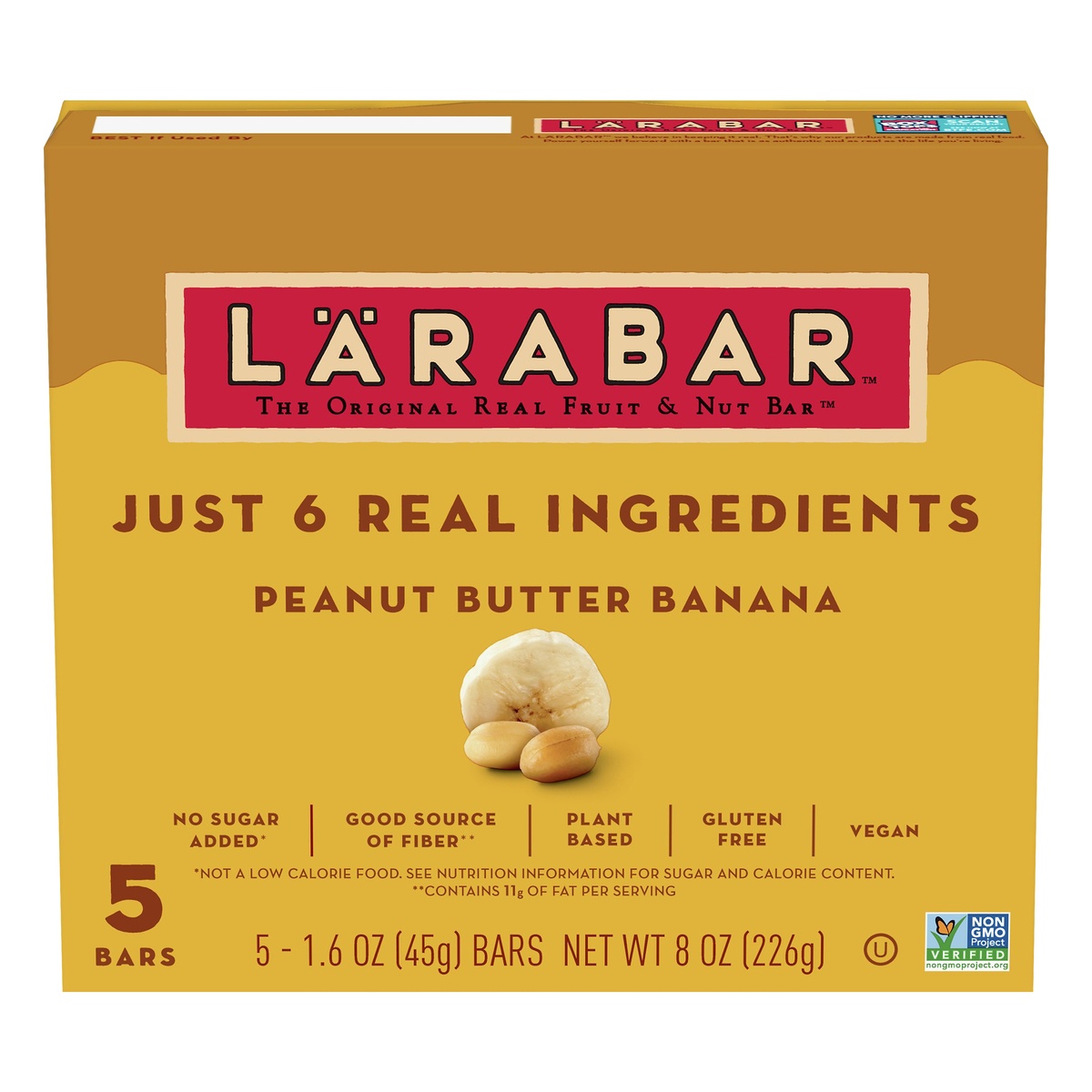 slide 1 of 1, LÄRABAR Peanut Butter Banana Fruit & Nut Bars, 5 ct; 1.6 oz