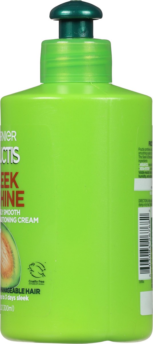 slide 8 of 9, Garnier Sleek & Shine Kera-System + Argan Oil Leave-In Conditioning Cream 10.2 fl oz, 10.20 fl oz