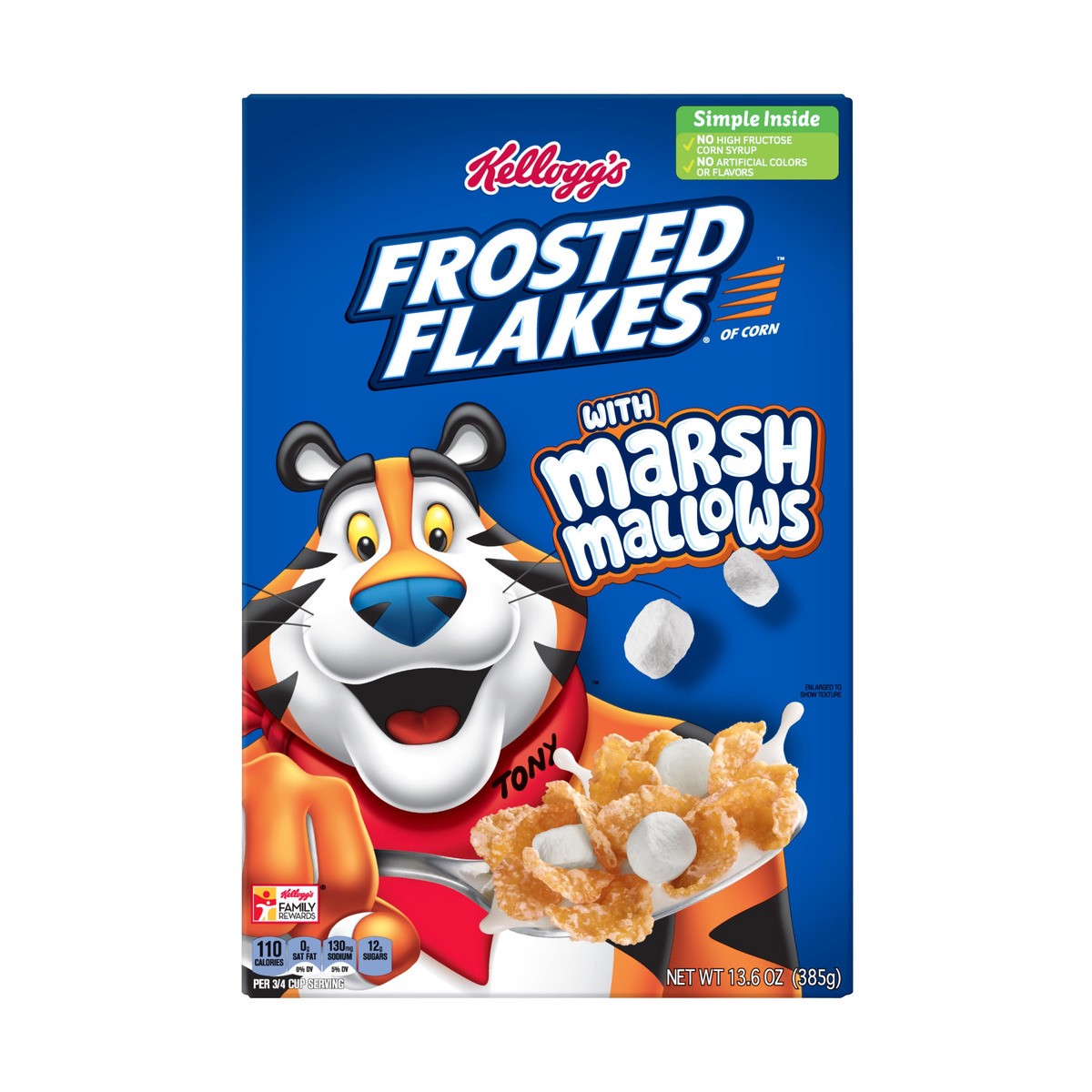 slide 1 of 10, Frosted Flakes Kellogg's Frosted Flakes Breakfast Cereal Original with Marshmallows, 13.6 oz, 13.6 oz