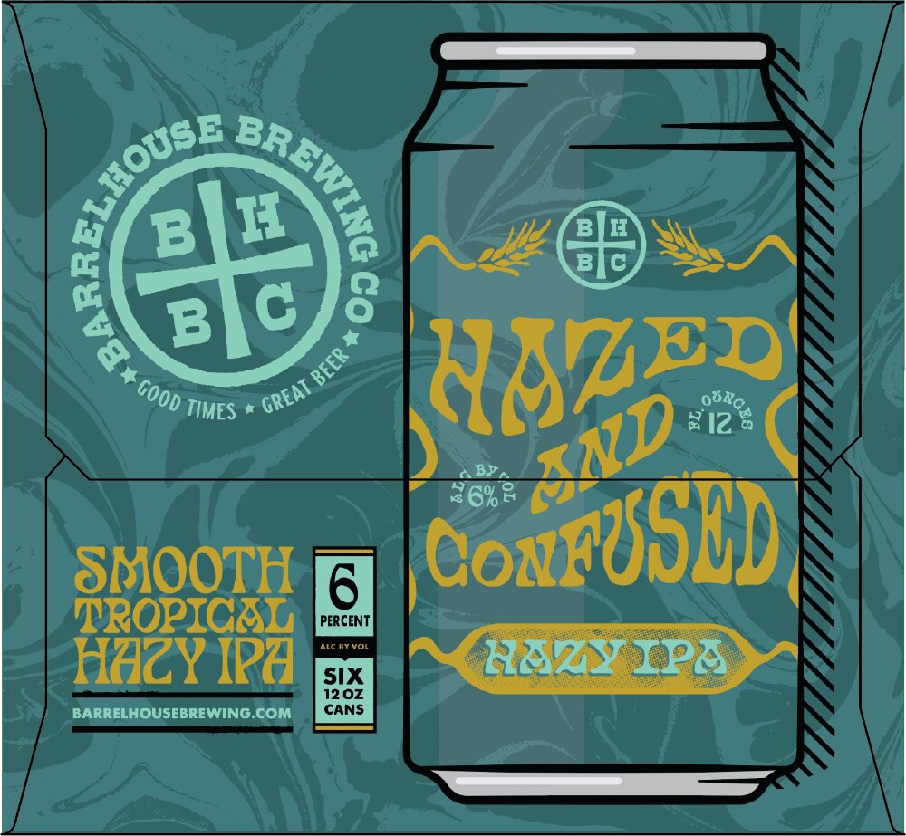 slide 4 of 6, Barrelhouse Hazed And Confused Hazy Ipa Craft Beer, 6 ct; 12 fl oz