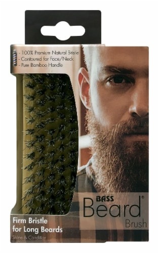 slide 1 of 1, Bass Beard Brush Firm, 1 ct