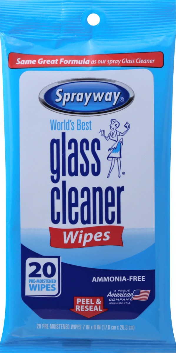 slide 5 of 9, Sprayway Glass Cleaner Wipes 20 ea, 1 ct