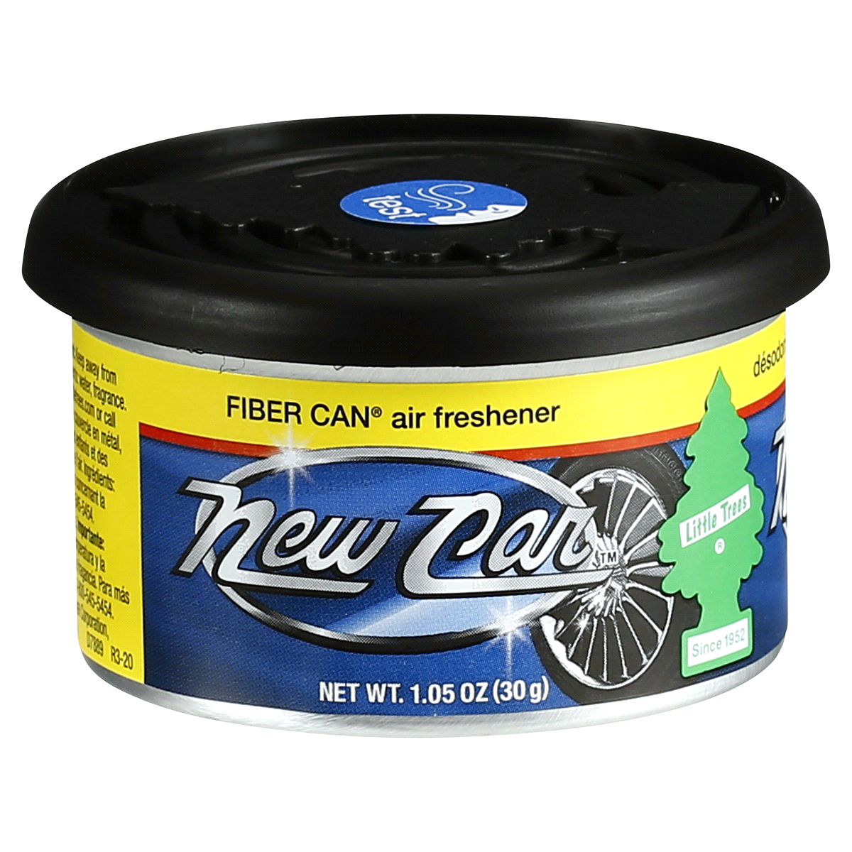 slide 1 of 1, Little Trees New Car Fiber Can Air Freshner, 1 ct