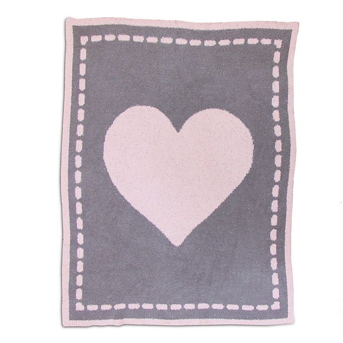 slide 5 of 7, Living Textiles Heart Chenille Baby Blanket - Pink, 1 ct