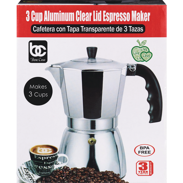 slide 1 of 1, IMUSA Espresso Coffee Maker Stainless Steel 4-Cup #Bc-17760, 1 ct