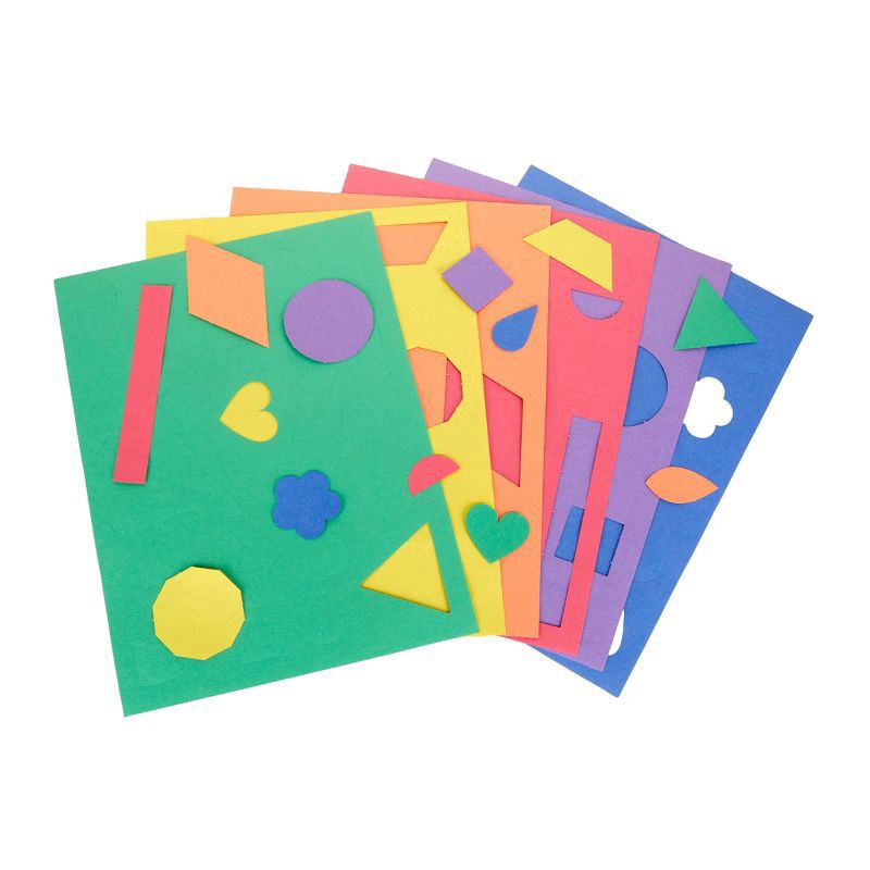 slide 3 of 3, Crayola Precut Paper Shapes, 48 ct