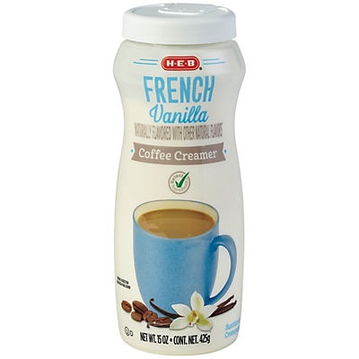 slide 1 of 1, H-E-B Select Ingredients French Vanilla Powdered Coffee Creamer, 15 oz