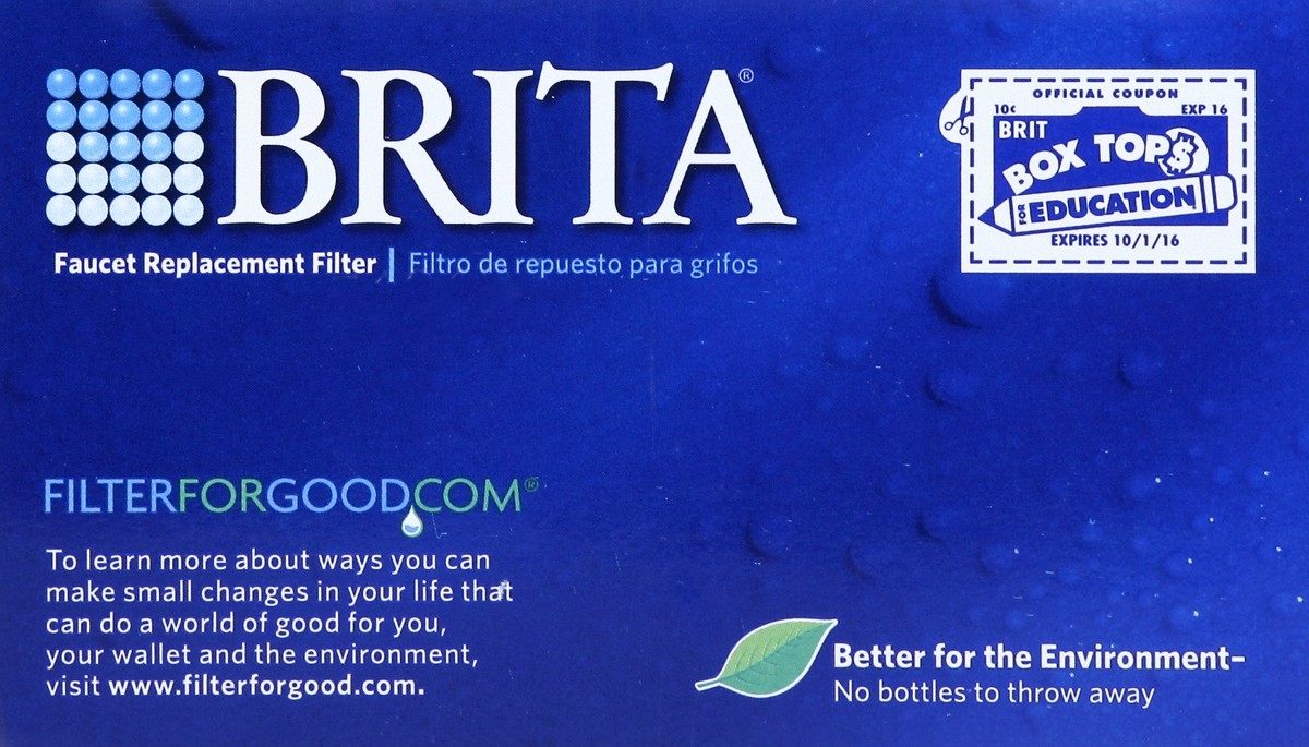 slide 2 of 5, Brita On Tap Faucet Water Filter System Replacement Filters, Chrome, 1 ct