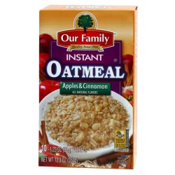 Our Family Apples & Cinnamon Flavor Instant Oatmeal