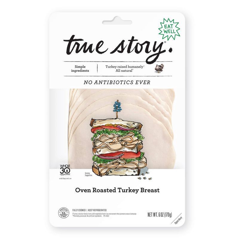 slide 1 of 1, true story Turkey Breast 6 oz, 6 oz