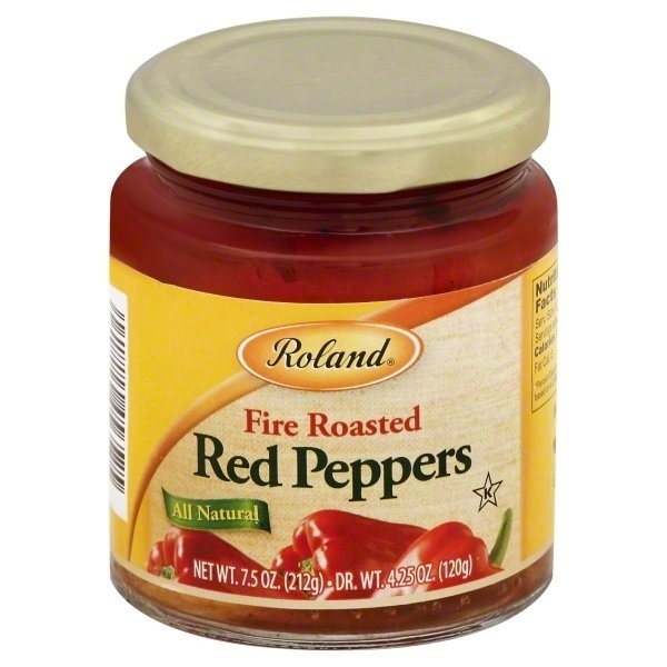 slide 1 of 1, Roland Fire Rst Red Peppers, 7 oz