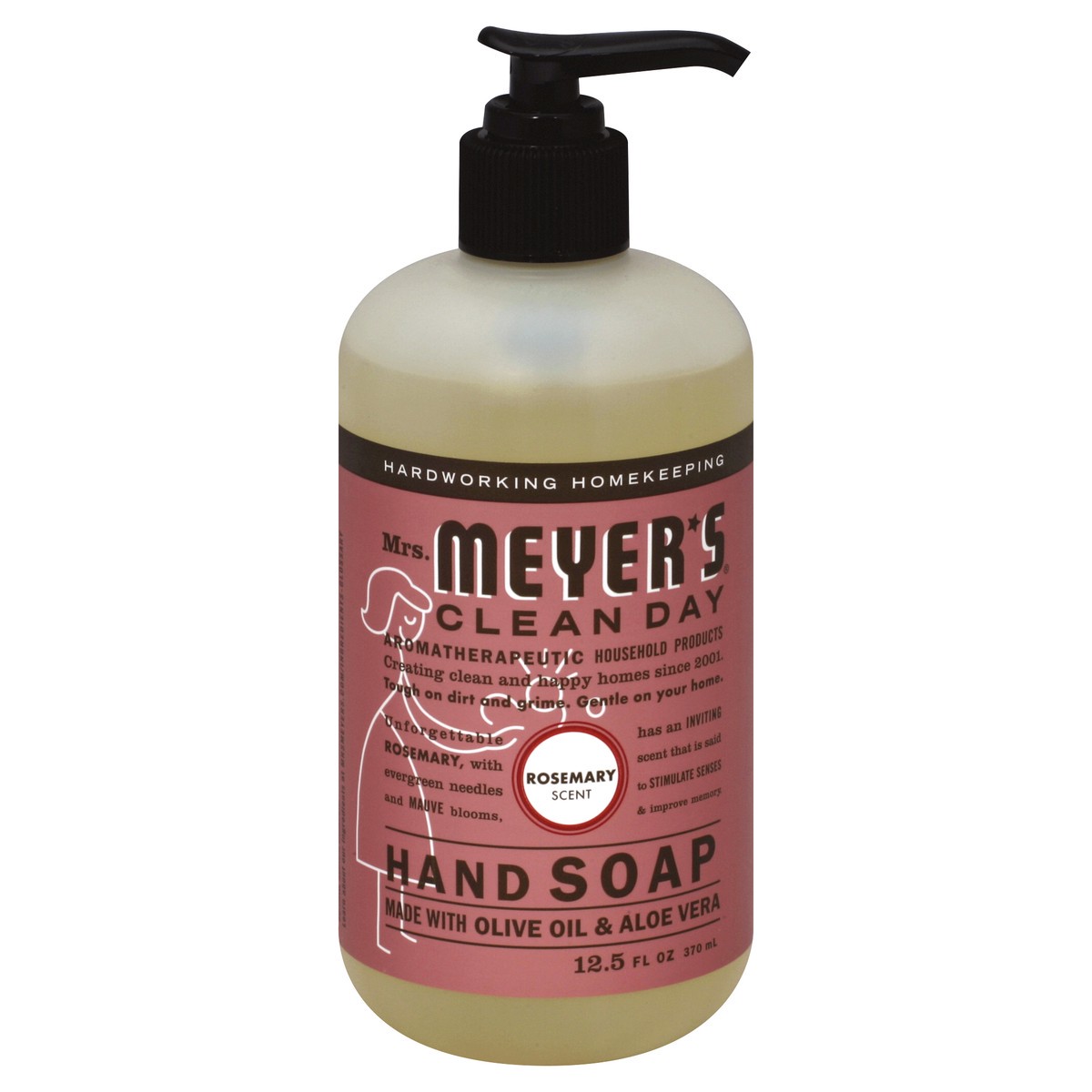 slide 3 of 3, Mrs. Meyer's Clean Day Liquid Hand Soap, Rosemary Scent, 12.5 Ounce Bottle, 12.50 fl oz