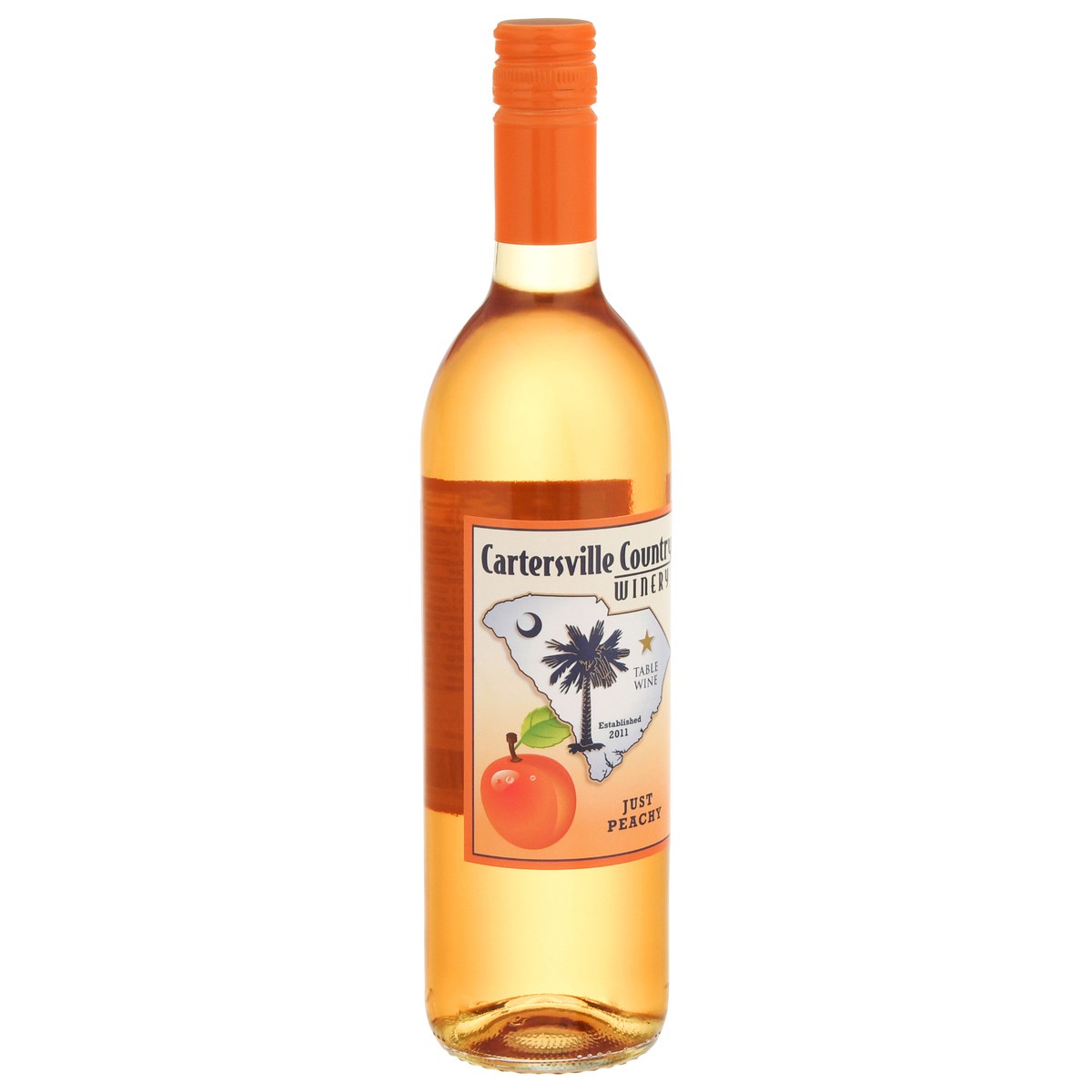 slide 7 of 9, Cartersville Country Winery Cartersville Country Just Peachy Fruit Wine, 750 ml
