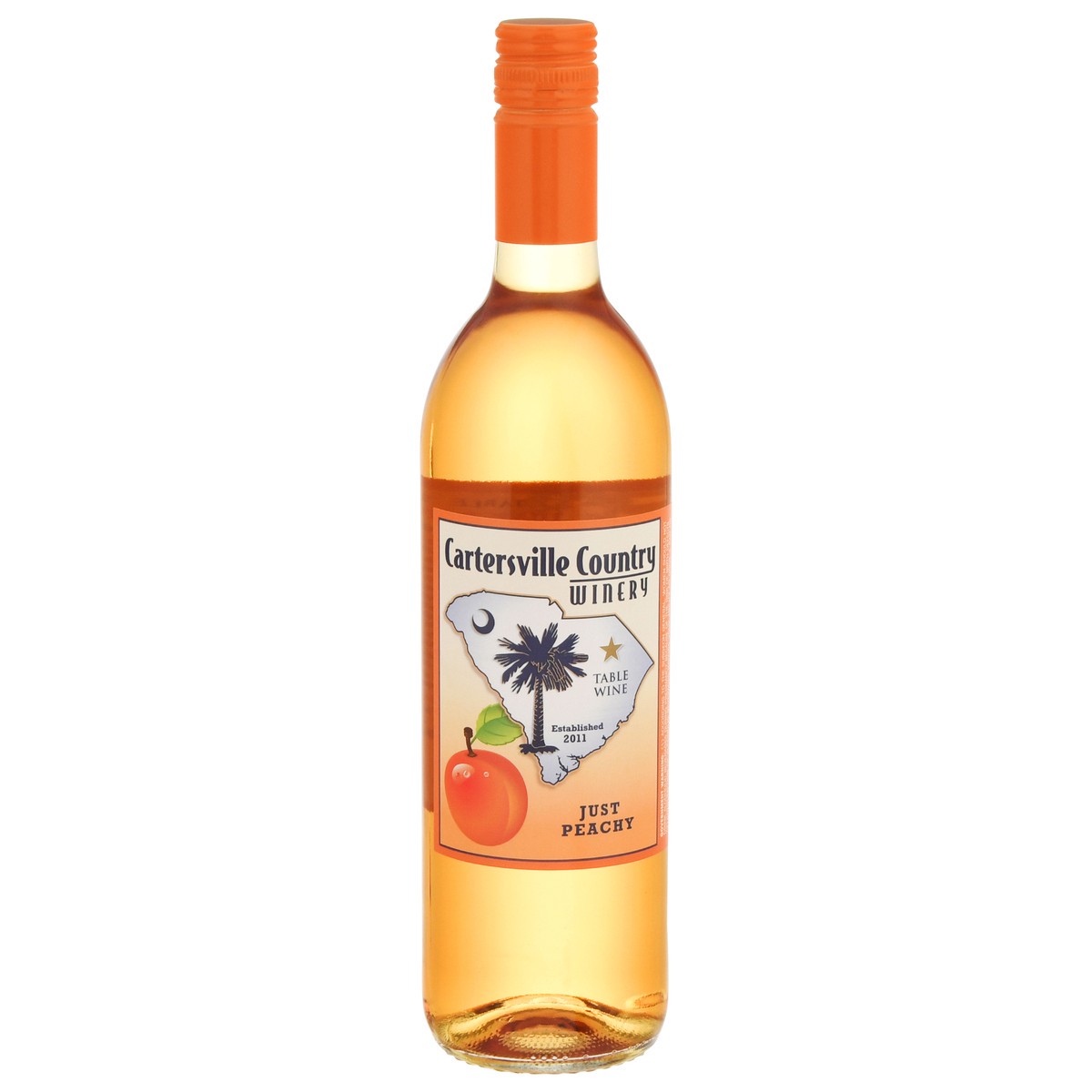 slide 9 of 9, Cartersville Country Winery Cartersville Country Just Peachy Fruit Wine, 750 ml