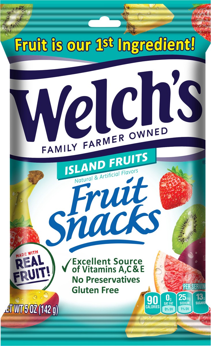 slide 2 of 2, Welch's Island Fruits Fruit Snacks 5oz Peg Bag, 5 oz