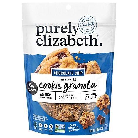 slide 1 of 1, Purely Elizabeth Cookie Granola Chocolate Chip - 11 OZ, 11 oz