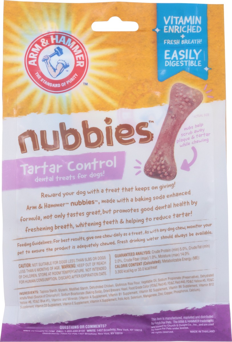 slide 9 of 10, ARM & HAMMER Dental Treats Nubbies Originals for Dogs in Chicken Flavor, 20 ct