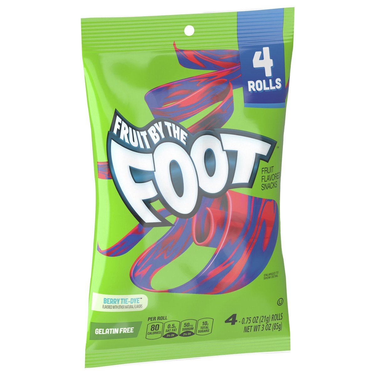 slide 2 of 9, Fruit by the Foot Fruit Flavored Snacks, Berry Tie-Dye, 4 ct, 4 ct