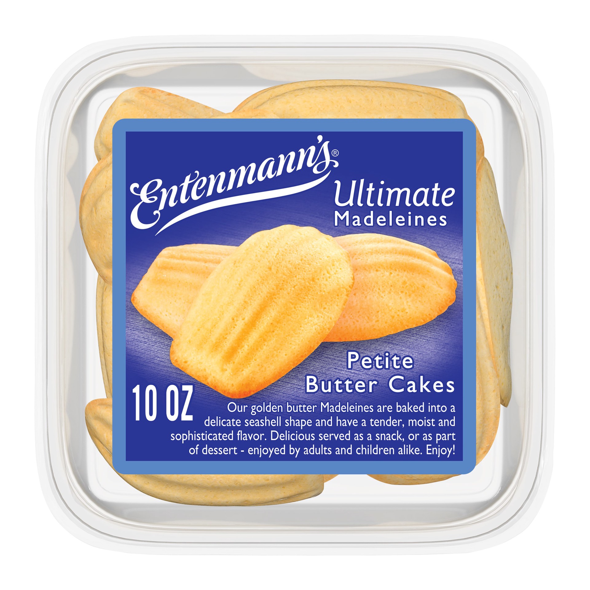 slide 1 of 1, Entenmann's Ultimate Madeleines Cakes, 10 oz, Butter Mini Cookies, Container, 10 oz