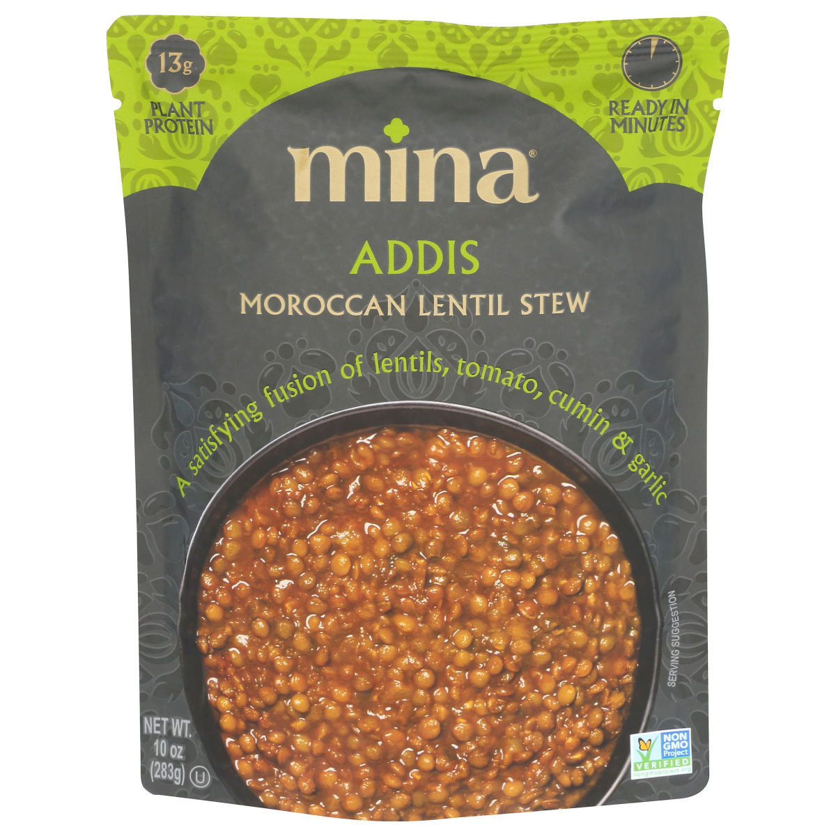 slide 1 of 5, Mina Addis Moroccan Lentil Stew 10 oz, 10 oz
