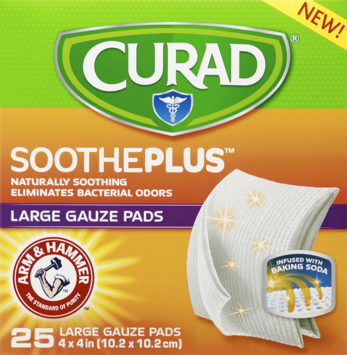 slide 1 of 5, Curad Gauze Pads 25 ea, 25 ct