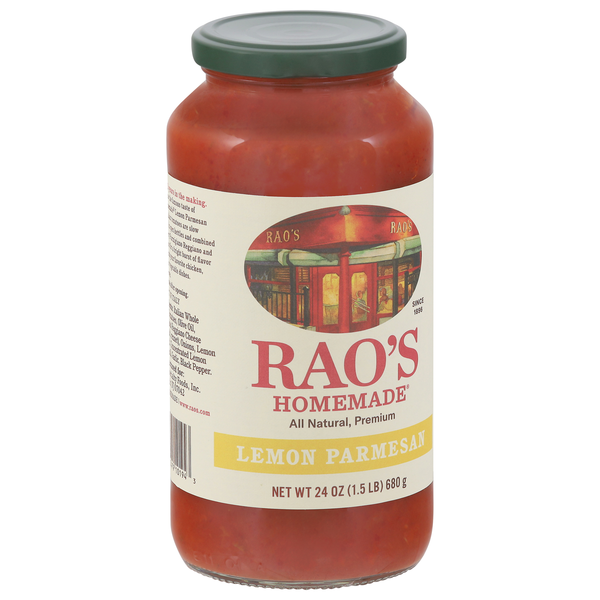 slide 1 of 1, Rao's Homemade Lemon Parmesan Sauce 24 oz, 24 oz