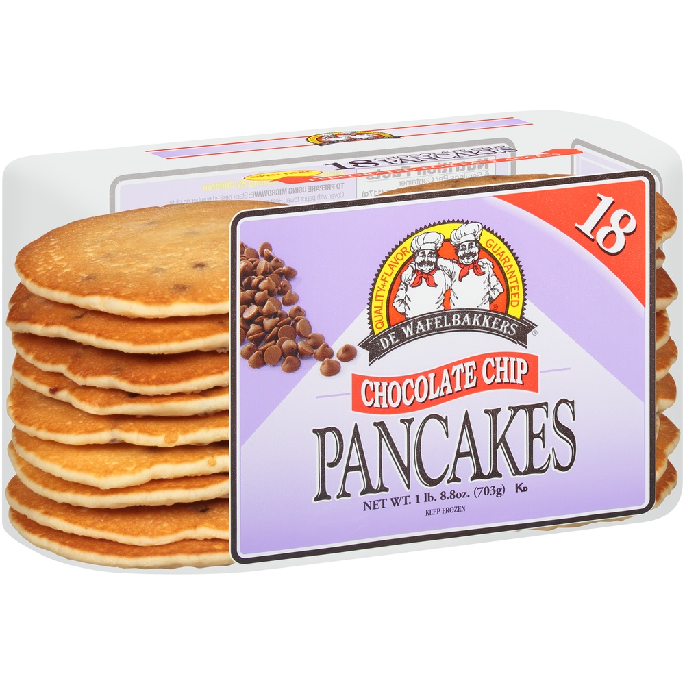 De Wafelbakkers Chocolate Chip Pancakes 24 oz Shipt