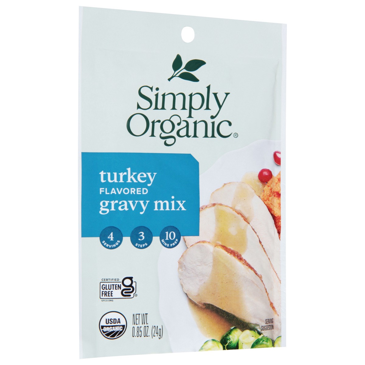 slide 4 of 9, Simply Organic Turkey Flavored Gravy Mix, 0.85 oz