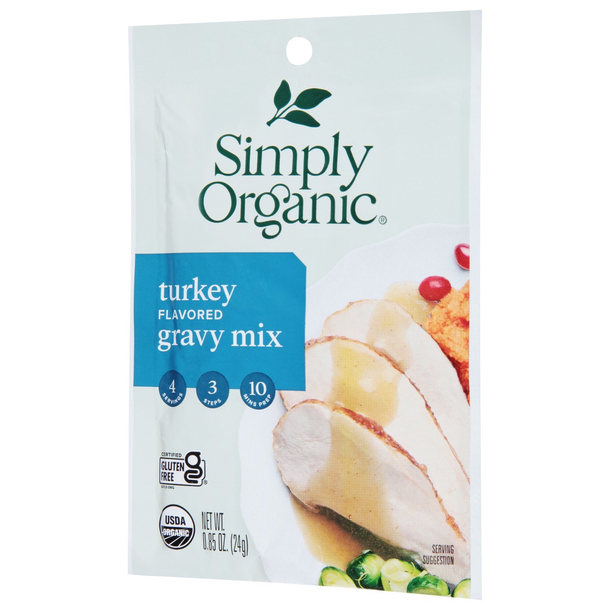 slide 5 of 9, Simply Organic Turkey Flavored Gravy Mix, 0.85 oz