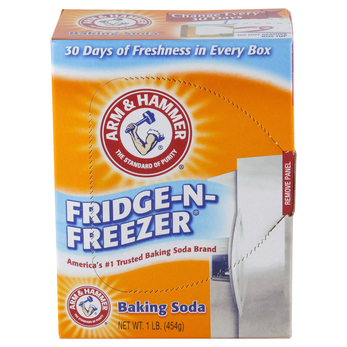 slide 1 of 3, ARM & HAMMER Fridge-N-Freezer Baking Soda, 1 lb