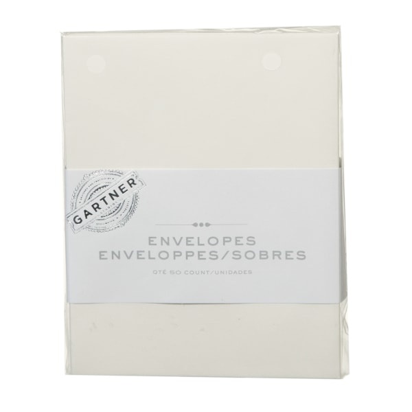 slide 1 of 1, Gartner Studios Envelopes, Ivory, 50 ct