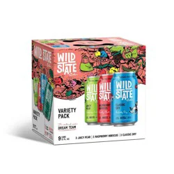 Wild State Hard Cider Variety Pack - 9 pk 12 fl oz Cans