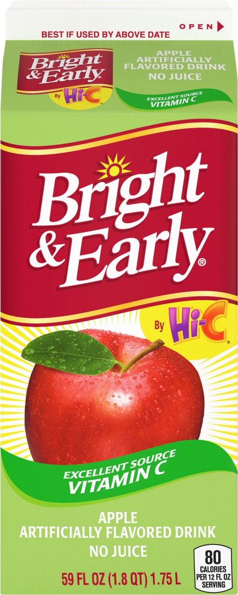 slide 3 of 7, Bright & Early Bright and Early Apple Carton, 59 fl oz, 59 fl oz