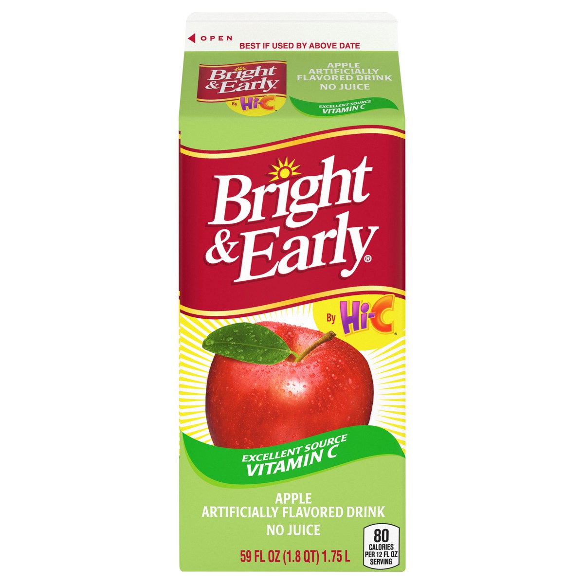 slide 1 of 7, Bright & Early Bright and Early Apple Carton, 59 fl oz, 59 fl oz