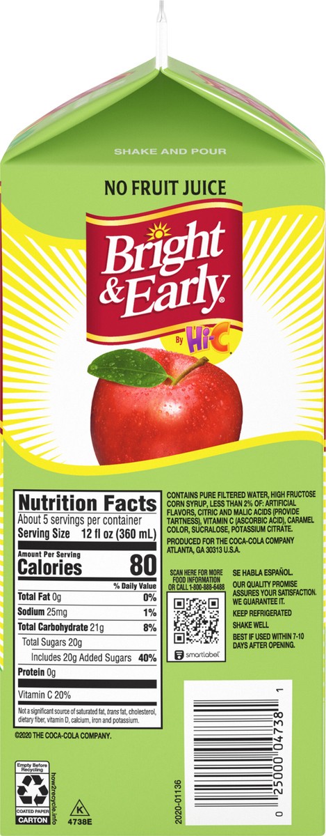 slide 6 of 7, Bright & Early Bright and Early Apple Carton, 59 fl oz, 59 fl oz