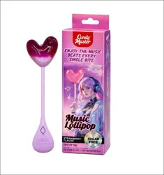 Candy Master Music Lollipop Strawberry Heart
