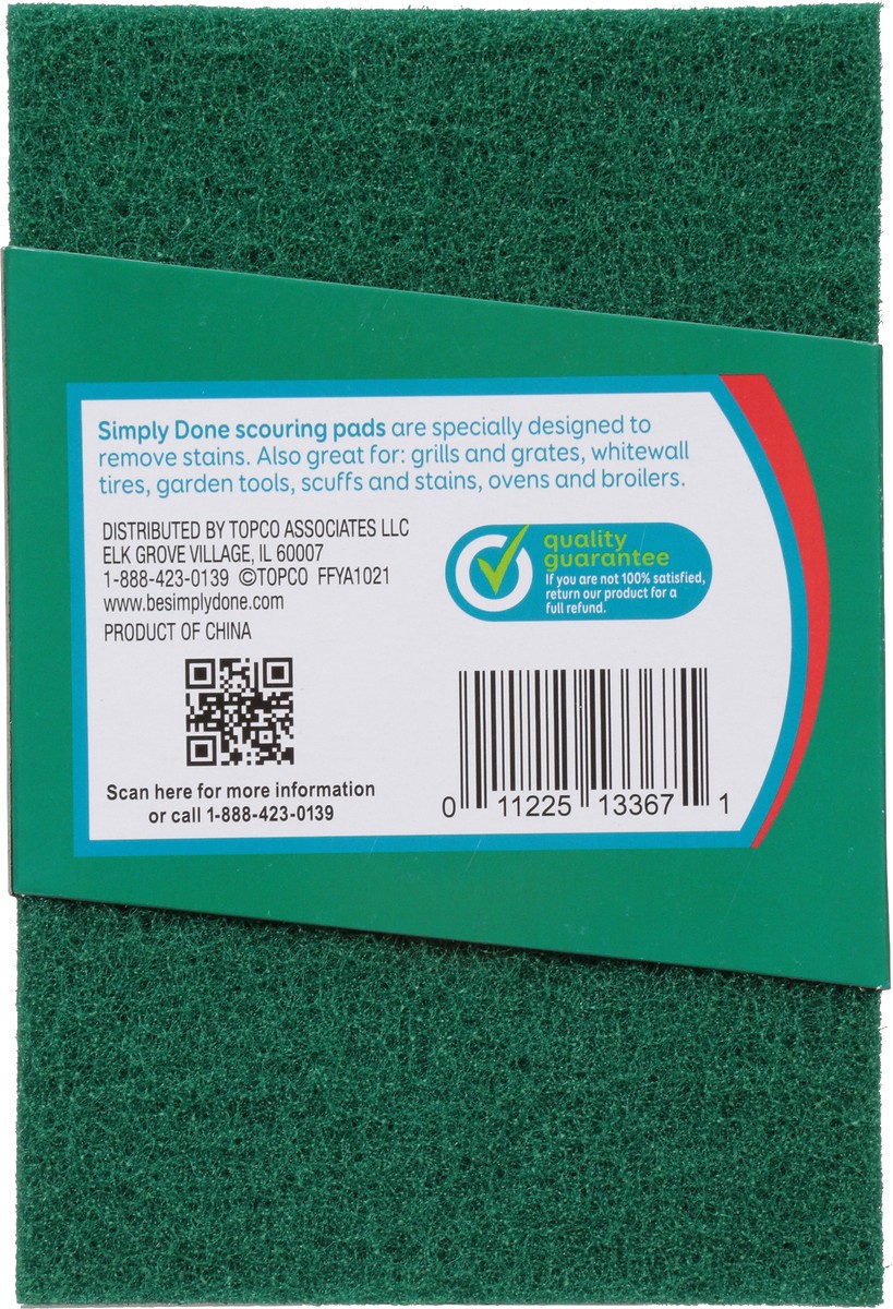 slide 4 of 9, Simply Done Scouring Pads, 3 ct