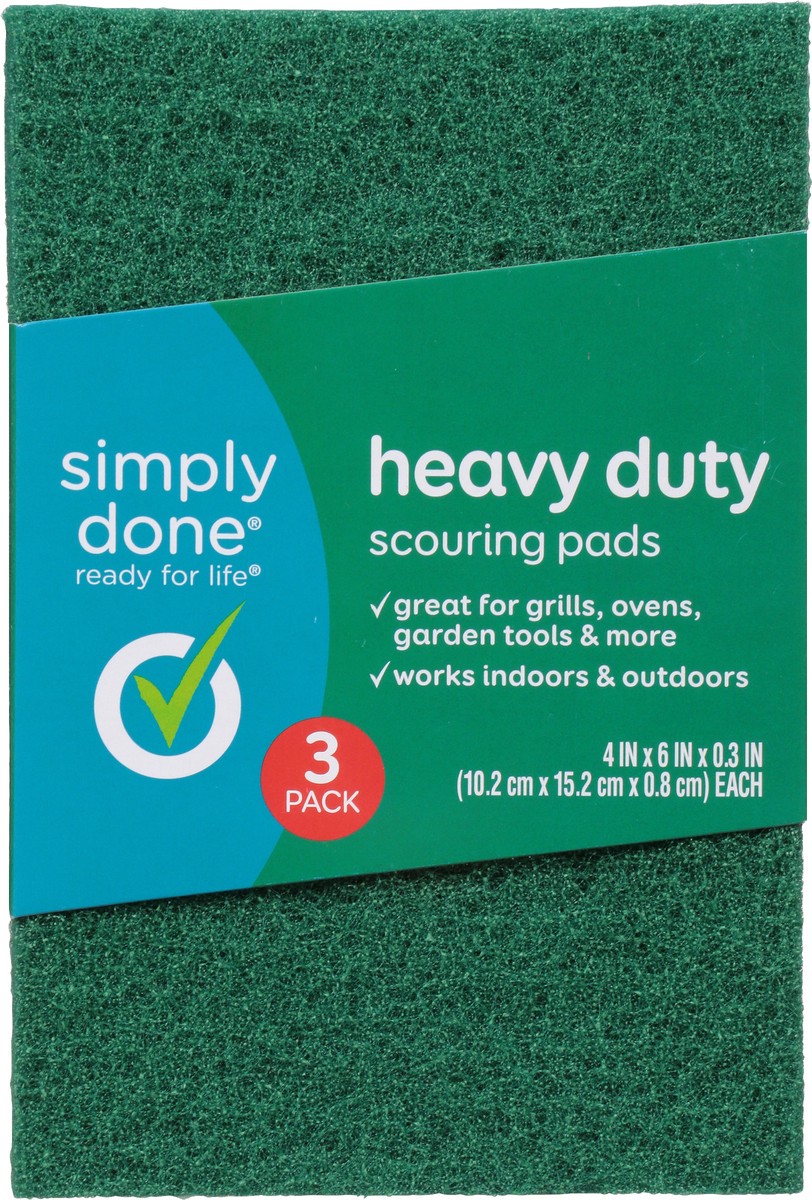 slide 2 of 9, Simply Done Scouring Pads, 3 ct